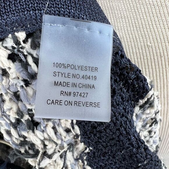 NWT Dolce Cabo Striped Open Draped‎ Cardigan Sweater Sz S/M - Picture 7 of 7